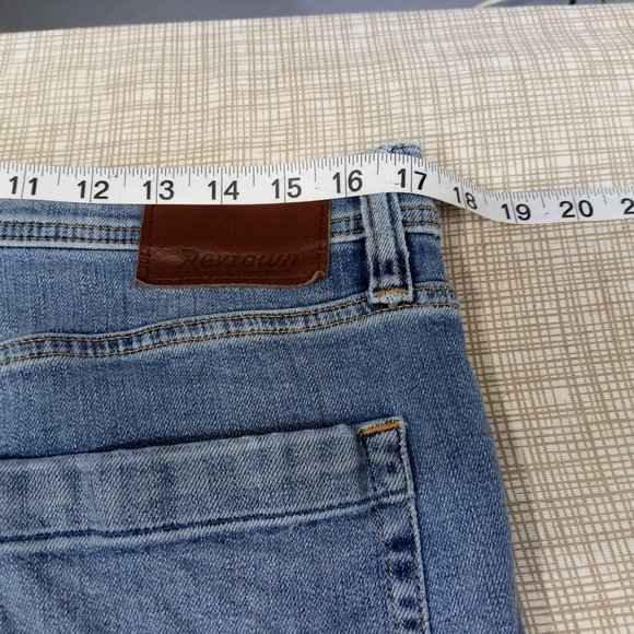 Revtown Decade Denim Taper Jeans Men's Size 34x30 Stretch Blue Medium Wash. - Picture 10 of 12